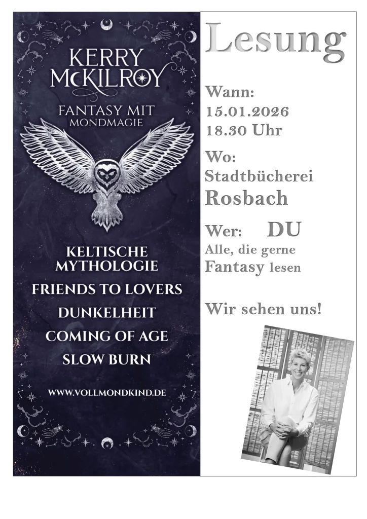 Plakat zur Lesung am 15.01.2026