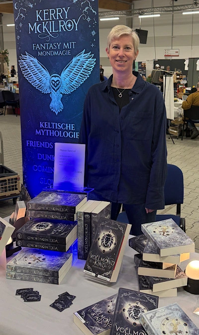 Kerry McKilroy am Messestand