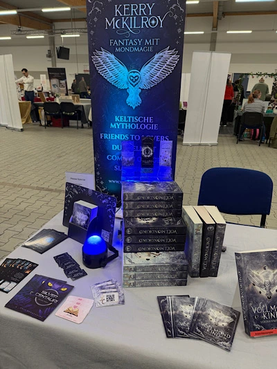 Messestand bei der Buchmesse in Gießen